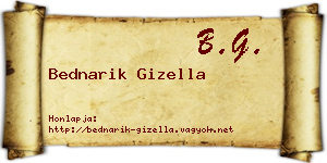 Bednarik Gizella névjegykártya